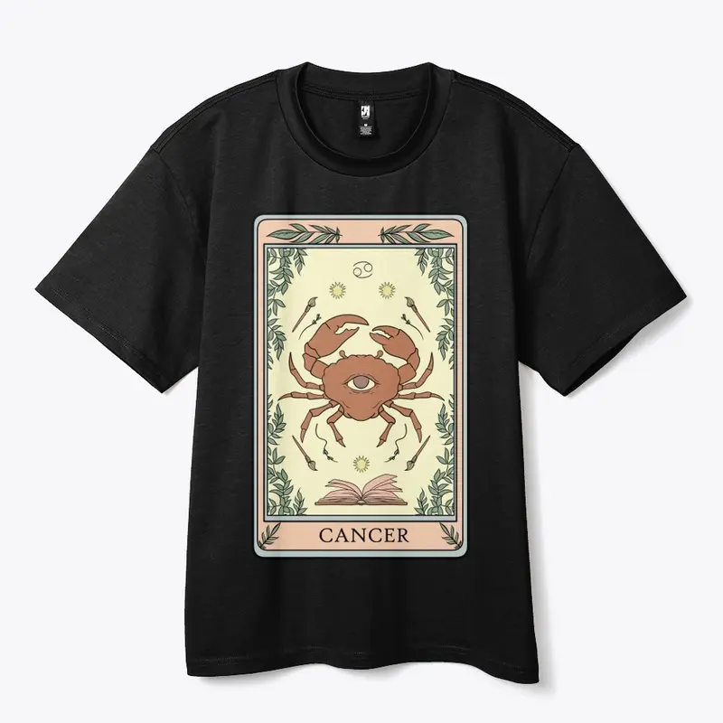 Coloring Cancer T Card, Hand-drawn