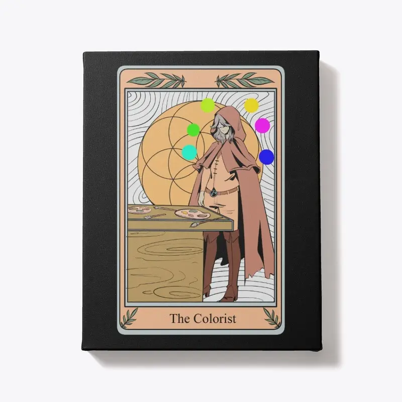 Tarot Card The Colorist: Hand-Drawn