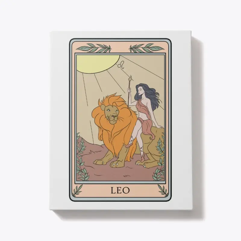 Coloring Leo T Card, Hand-drawn