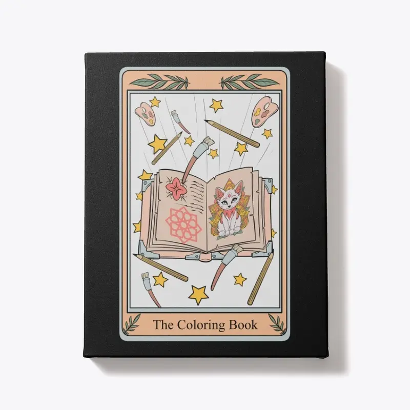 Tarot Card The Coloring book: Hand-Drawn